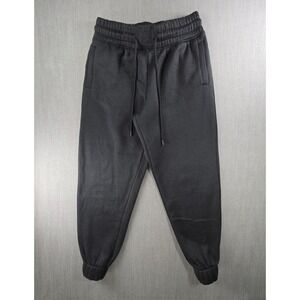 Love & Sports Joggers Mens Medium Black Recycled Fleece Sweatpants L924C226